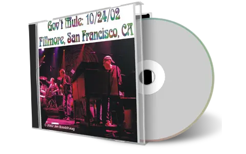 Artwork Cover of Govt Mule 2002-10-24 CD San Francisco Audience