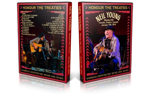 Artwork Cover of Neil Young 2014-01-12 DVD Toronto Audience