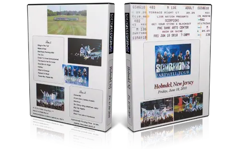 Artwork Cover of Scorpions 2010-06-18 DVD Holmdel Audience