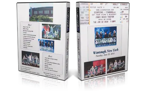 Artwork Cover of Scorpions 2010-06-22 DVD Wantagh Audience