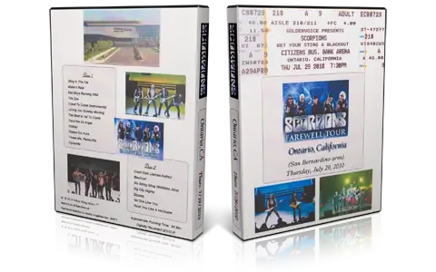 Artwork Cover of Scorpions 2010-07-29 DVD Ontario Audience