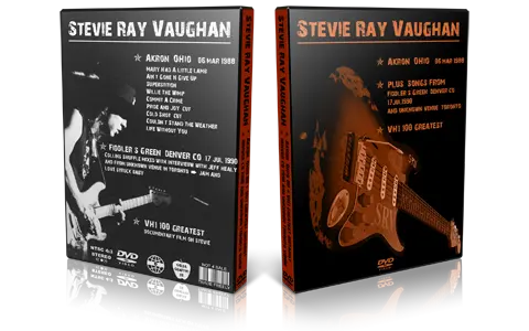 Artwork Cover of Stevie Ray Vaughan 1988-03-06 DVD Akron Audience