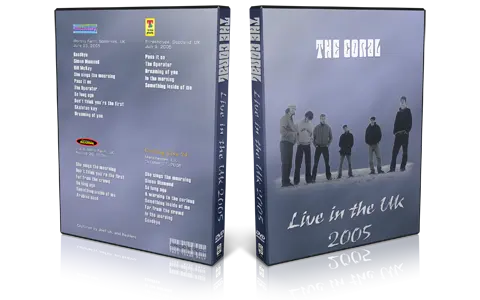 Artwork Cover of The Coral Compilation DVD Live in the UK 2005 Proshot