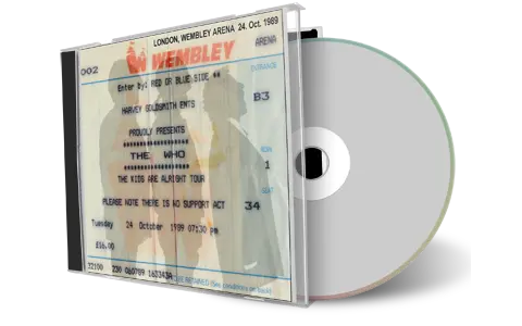 Artwork Cover of The Who 1989-10-24 CD London Audience