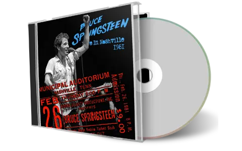 Front cover artwork of Bruce Springsteen 1981-02-26 CD Nashville Audience