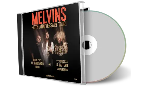 Front cover artwork of The Melvins 2023-06-22 CD Strasbourg Audience