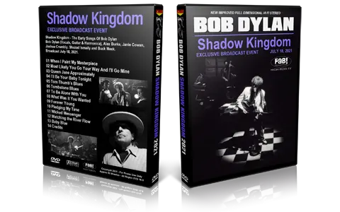 Cover Art for Bob Dylan Compilation DVD Shadow Kingdom 2021 Proshot