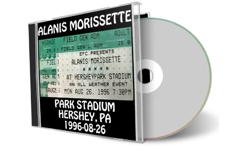 Front cover artwork of Alanis Morissette 1996-08-26 CD Hershey Audience