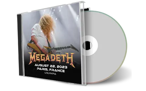 Front cover artwork of Megadeth 2023-08-22 CD Paris Audience