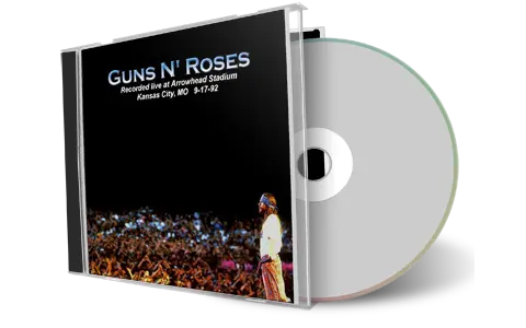 Front cover artwork of Guns N Roses 1992-09-17 CD Kansas City Audience