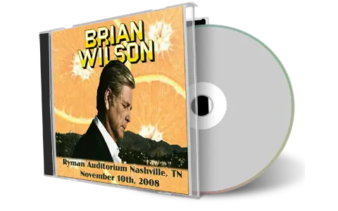 Front cover artwork of Brian Wilson 2008-11-10 CD Nashville Audience