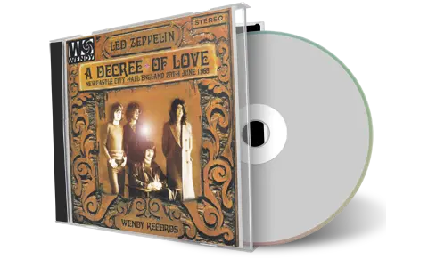 Front cover artwork of Led Zeppelin Compilation CD A Decree Of Love 1969 Audience