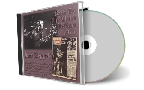 Front cover artwork of Led Zeppelin Compilation CD Back To The Clubs Belfast 1971 Audience