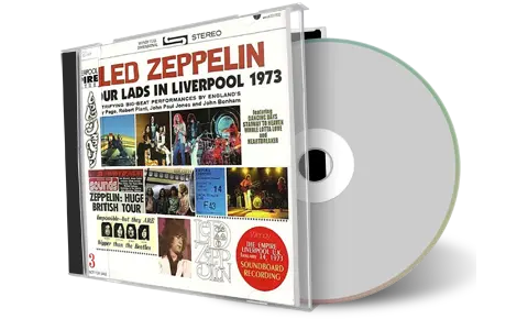 Front cover artwork of Led Zeppelin Compilation CD Four Lads In Liverpool 1973 Soundboard