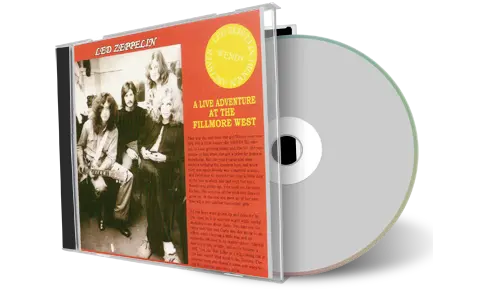 Front cover artwork of Led Zeppelin Compilation CD Live Adventure At Fillmore West 1969 Audience
