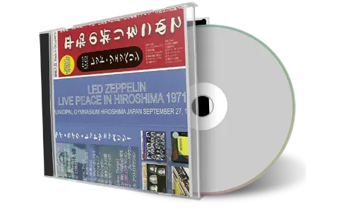 Front cover artwork of Led Zeppelin Compilation CD Live Peace In Hiroshima 1971 Remaster 1971 Audience