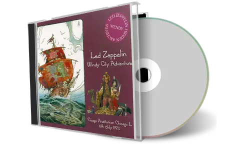 Front cover artwork of Led Zeppelin Compilation CD Windy City Adventure 1973 Soundboard