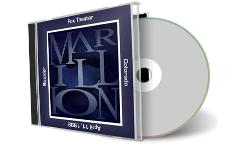 Front cover artwork of Marillion 1992-04-11 CD Boulder Soundboard