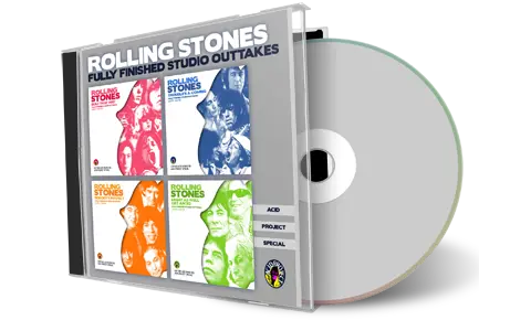 Front cover artwork of Rolling Stones Compilation CD Chronological Fully Finished Studio Outtakes V2 Soundboard