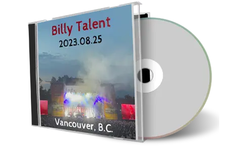 Front cover artwork of Billy Talent 2023-08-25 CD Vancouver Soundboard