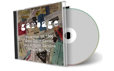 Front cover artwork of Garbage 1996-11-12 CD Chapel Hill Audience