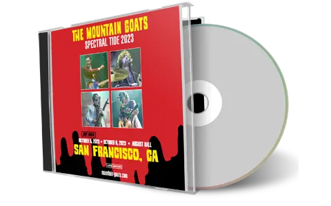 Front cover artwork of Mountain Goats 2023-10-06 CD San Francisco Audience