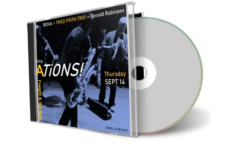 Front cover artwork of Rova Saxophone Quartet 2023-09-14 CD Berkeley Audience