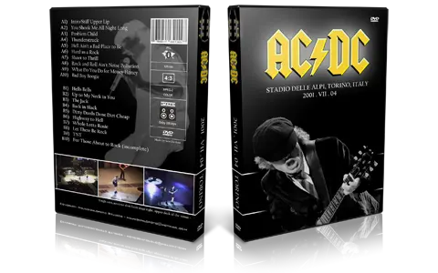 Artwork Cover of ACDC 2001-07-04 DVD Torino Audience