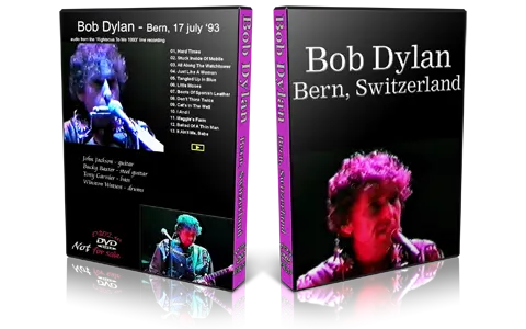Artwork Cover of Bob Dylan 1993-07-17 DVD Bern Audience