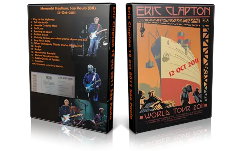 Artwork Cover of Eric Clapton 2011-10-12 DVD Sao Paulo Audience