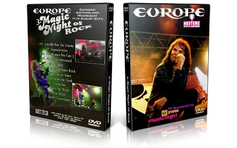 Artwork Cover of Europe 2010-08-11 DVD Zofingen Proshot