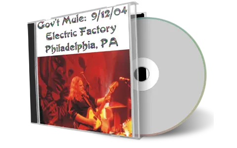 Artwork Cover of Govt Mule 2004-09-12 CD Philadelphia Audience