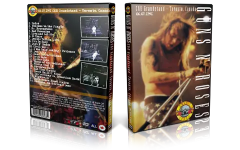 Artwork Cover of Guns N Roses 1991-06-07 DVD Toronto Audience