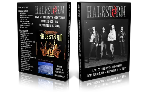 Artwork Cover of Halestorm 2015-09-15 DVD Maplewood Audience