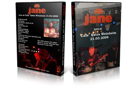 Artwork Cover of Jane 2008-03-21 DVD Weinheim Audience