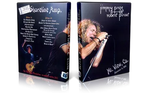 Artwork Cover of Jimmy Page and Robert Plant 1998-09-12 DVD Mountain View Audience