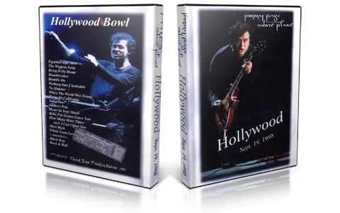 Artwork Cover of Jimmy Page and Robert Plant 1998-09-19 DVD Hollywood Audience