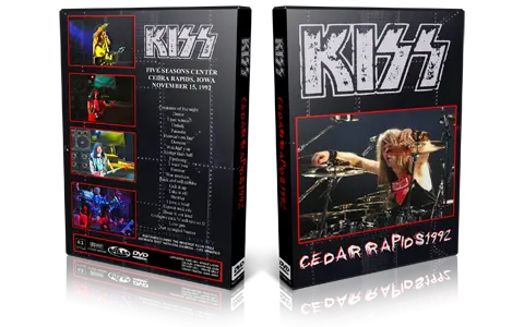 Artwork Cover of KISS 1992-11-15 DVD Five Seasons Center Audience