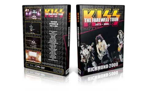 Artwork Cover of KISS 2000-06-06 DVD Richmond  Audience