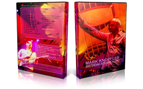 Artwork Cover of Mark Knopfler 2008-03-29 DVD Amsterdam Audience