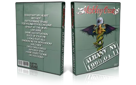 Artwork Cover of Motley Crue 1990-04-11 DVD Albany Audience