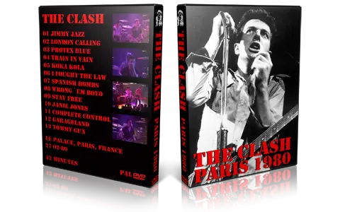 Artwork Cover of The Clash 1980-02-27 DVD Paris Proshot