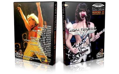 Artwork Cover of Van Halen 1981-09-01 DVD Memphis Audience