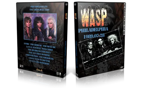 Artwork Cover of WASP 1989-07-28 DVD Philadelphia Audience