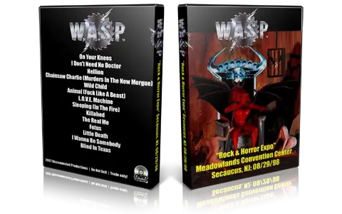 Artwork Cover of WASP 1998-08-29 DVD Secaucus Audience