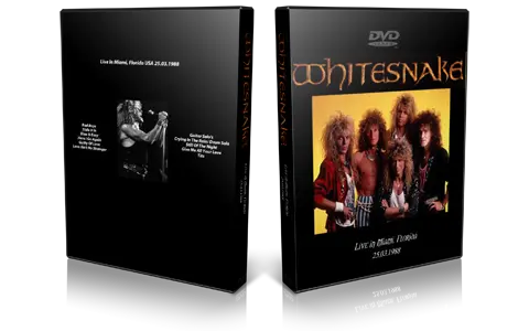 Artwork Cover of Whitesnake 1988-03-25 DVD Pembroke Pines Audience