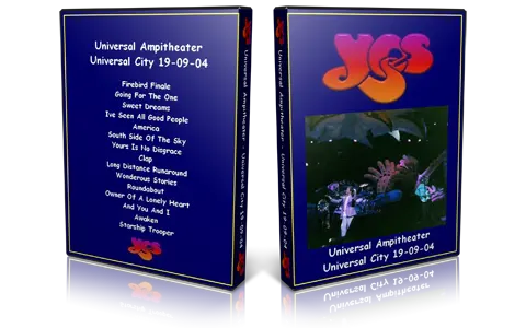 Artwork Cover of Yes 2004-09-19 DVD Universal City Audience