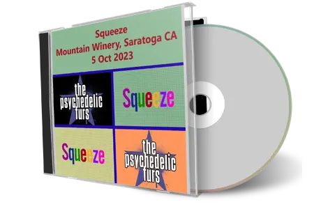 Front cover artwork of Squeeze 2023-10-05 CD Saratoga Audience