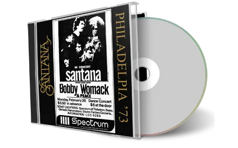 Front cover artwork of Carlos Santana 1973-02-26 CD Philadelphia Soundboard