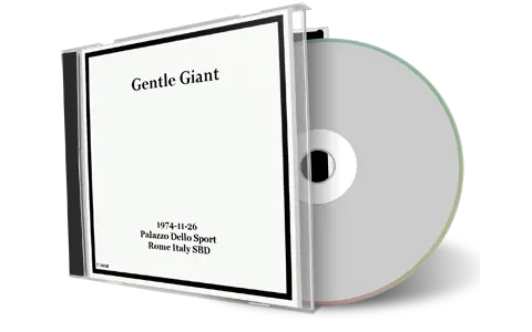 Front cover artwork of Gentle Giant 1974-11-26 CD Rome Soundboard